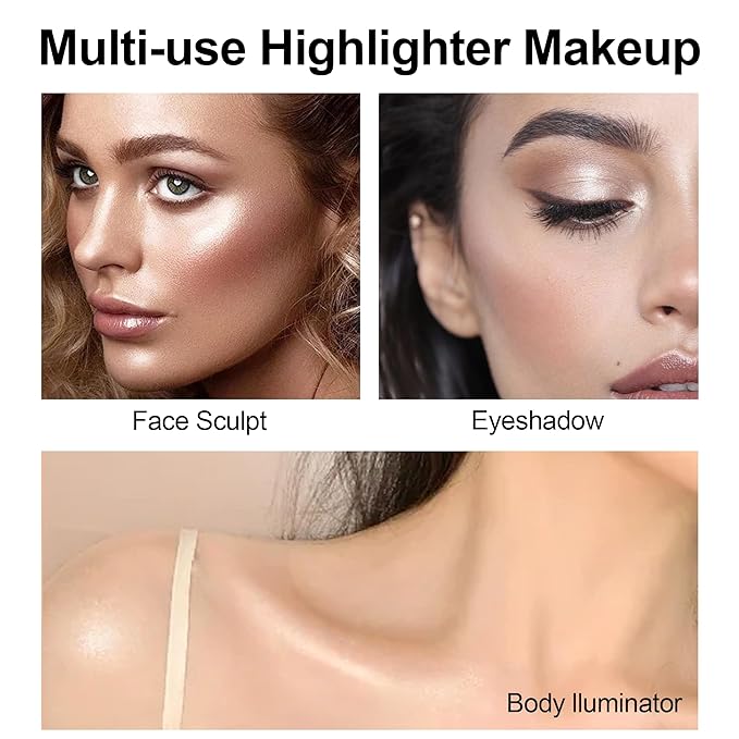 FV Liquid Highlighter Makeup, Lightweight, Buildable & Shimmer Finish Beauty Wand, Multiuse Face Highlighter Stick for Glowing Skin, Vegan & Cruelty-Free, 01 Starlight