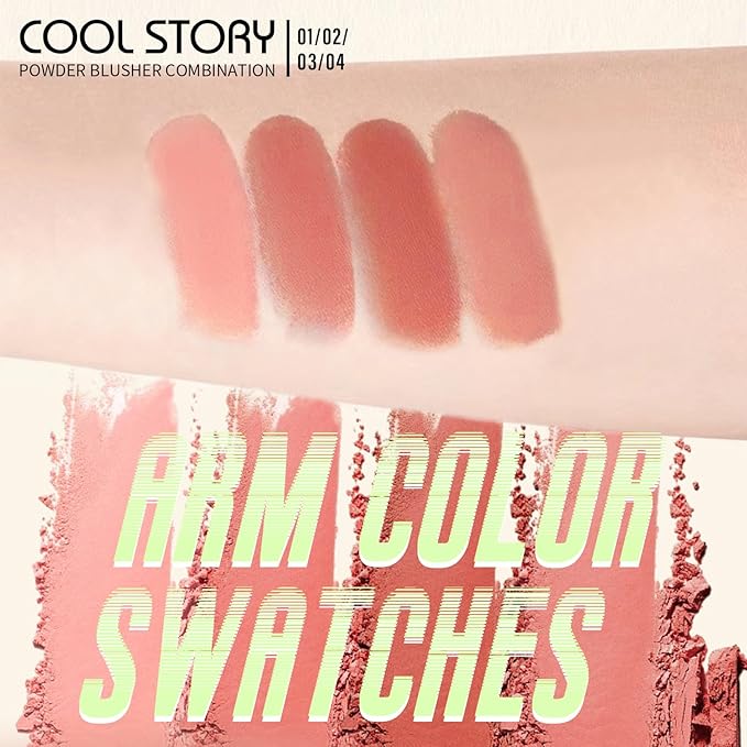 2 Color Cream Face Blush for Cheeks Pallete Women Makeup (4 Colors)