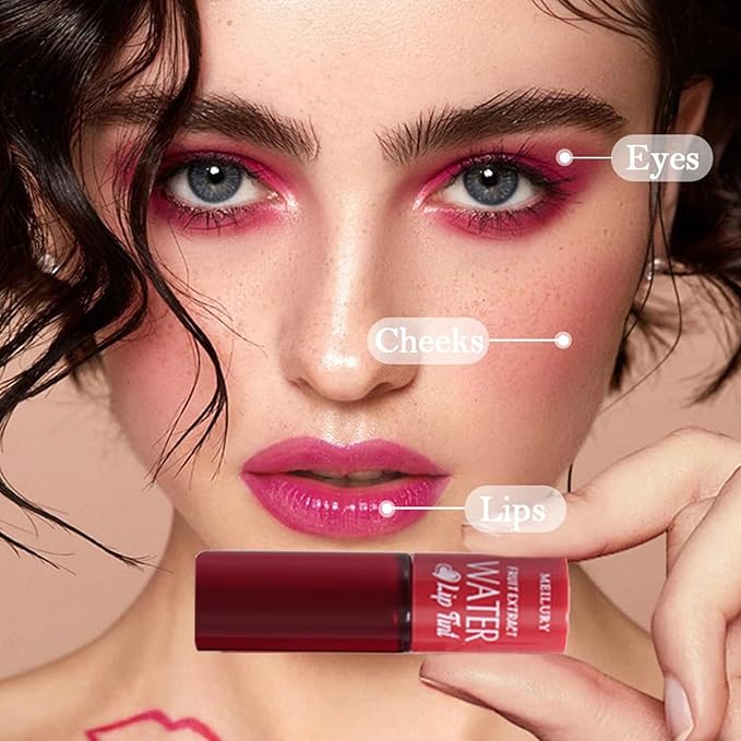 LADYFOX 7 Colors Lip Tint Stain Set, Mini Liquid Matte Lipstick,Moisturizing and Natural Lip Stain, Long-Lasting,Non-Stick Tinta Para Labios, Waterproof and High Pigment Lip Makeup