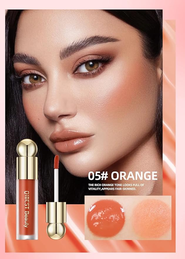 Liquid Blush Makeup, Weightless and Blendable Liquid Blush Wand for Cheeks - Long-Lasting Skin Tint Makeup with Natural-Looking, Radiant Glow - Perfect for Creating Soft and Healthy Flush (01# MORNING ROSE)