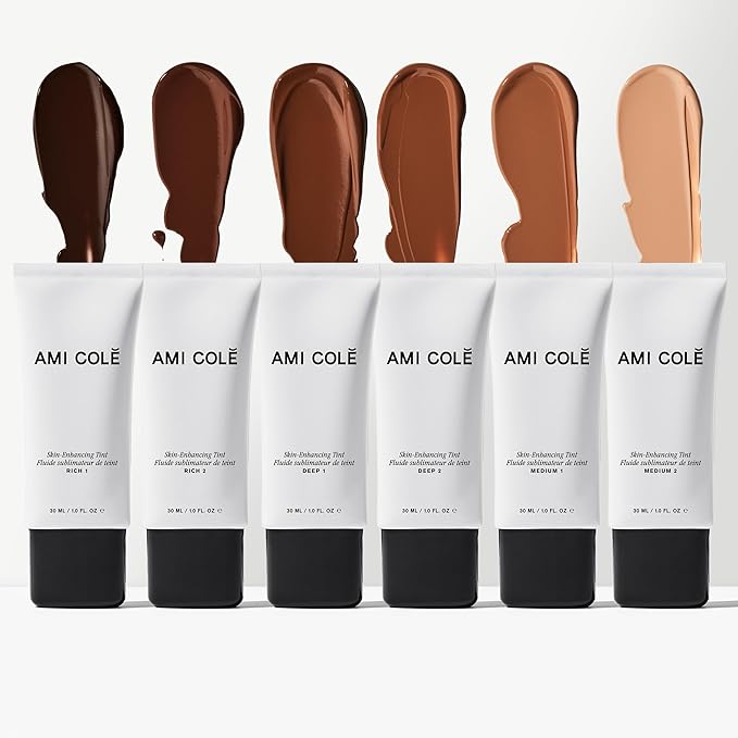 AMI COLÉ Skin-Enhancing Tinted Moisturizer (Deep 1 - deep brown with neutral undertones), 1 oz