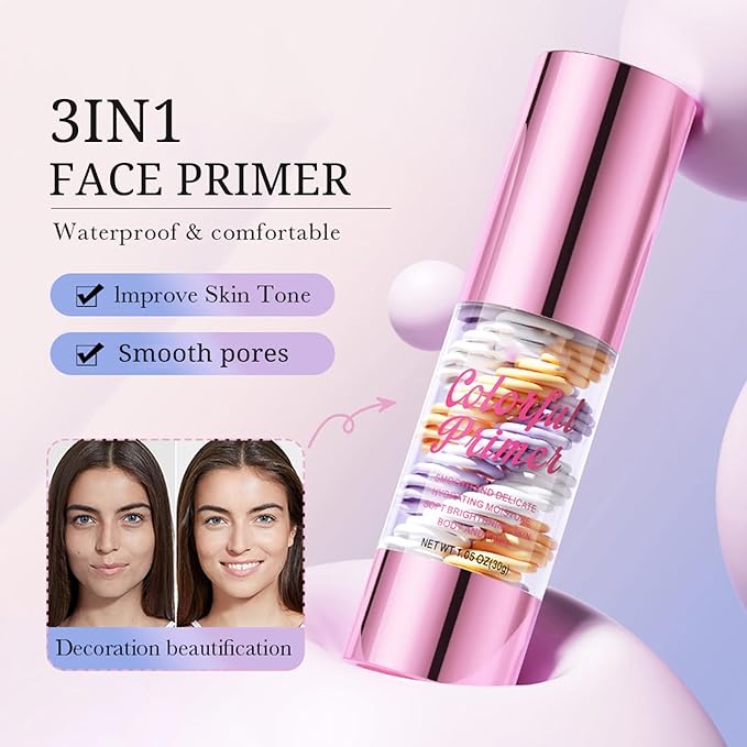 One Step Poreless Face Primer,Hydrating Face Primer For Smoothing Skin, Makeup Base, Fills In Pores & Fine Lines, Cruelty-Free, Lightweight and Non-greasy Translucent Finish