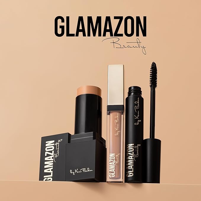 Glamazon Second to None Foundation Stick + Concealer Bundle, Deep Cocoaa & Caramel, Lightweight Buildable Coverage, Long-Lasting Full Coverage Brightening Concealer