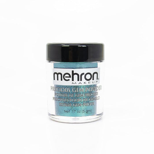 Mehron Makeup Precious Gem Loose Pigment Shimmering Eye Powder (.17 oz) (Turquoise)