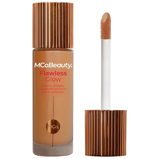 MCoBeauty Flawless Glow Luminous Skin Filter, 6 Medium Dark, Healthy Glow with Natural Radiance, Vegan, Cruelty Free Cosmetics