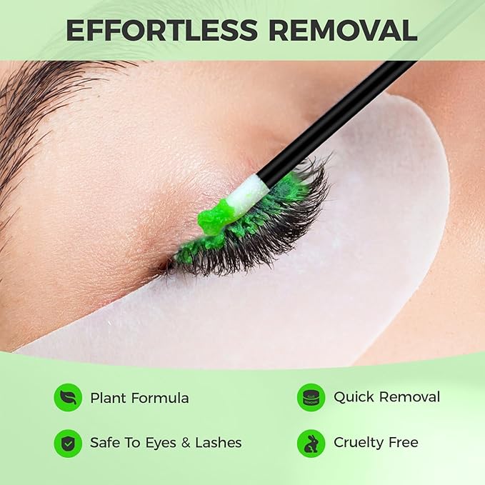 Eyelash Extension Remover Cream, Professional Lash Remover for Lash Extensions, Low Irritation, Fast Dissolution, Lash Extension Remover Cream for Salon Use, 5g (Watermelon)