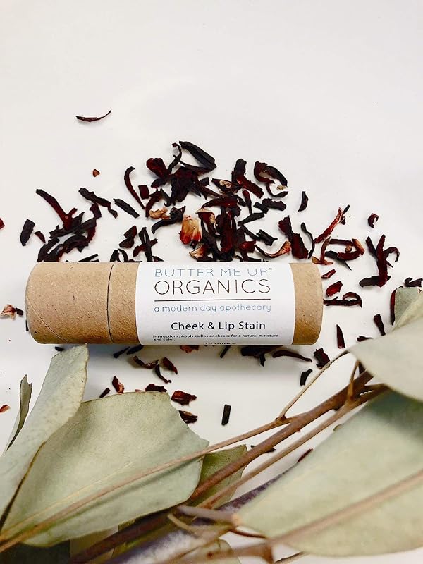 Organic Natural Cheek And Lip Stain Tinted Lip Balm/Butter Me Up Organics