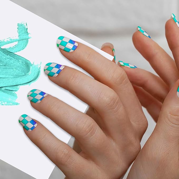 50 Pcs Nail Polish Palette Paper, Disposable Nail Art Palette Paper Portable Waterproof Makeup Mixing Palette Paper Nail Gel Mixing Tool for Manicure, Makeup, DIY Home Salon Use