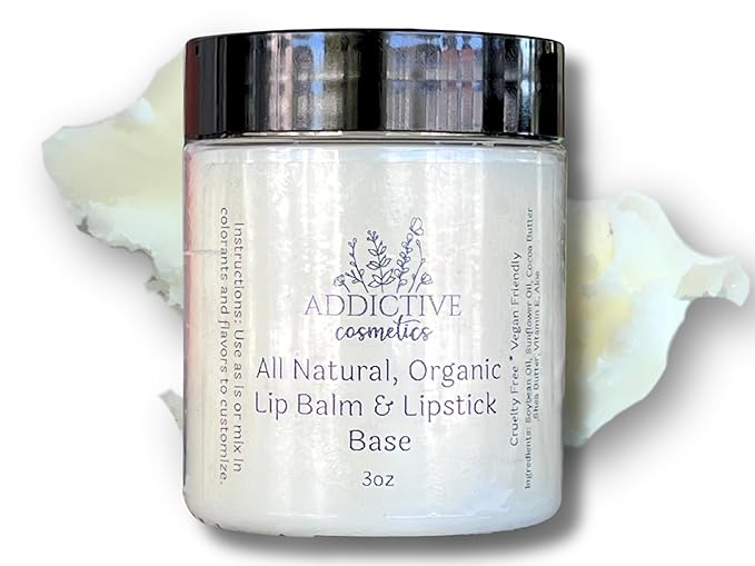 All Natural Organic Lip Balm and Lipstick Base, 3oz
