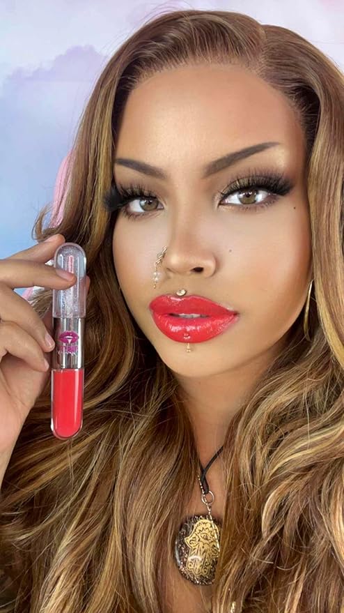 2-in-1 24 Hour Lipstain and Lipgloss Long lasting hydrating lipgloss lips (Comin' in Hot)