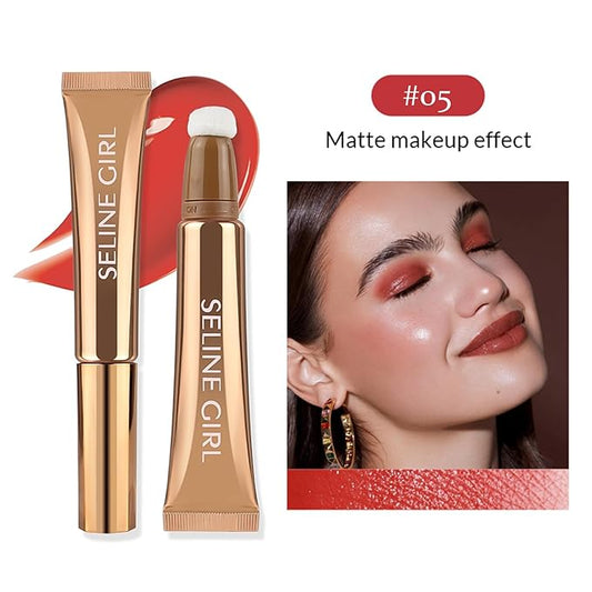 3-IN-1 Liquid Contour Stick, Highlighter & Blush & Contour Stick, Highlighter Stick Makeup, Multi-purpose Contour Makeup, Cream Contour Long Lasting and Waterproof Cosmetic #05