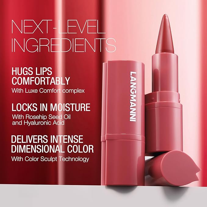 BONNIE CHOICE 6 Colors 2 in 1 Gradient Lip Liner and Lipstick Lip Combo Set, Matte Nude Red Lip Liner Creamy Lip Pencil Crayon, High Pigmented Long lasting Lipstick Makeup Gifts for Women
