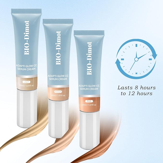 Creme CC Cream for Women, Lightweight Moisturize All-Over Complexion Perfector – Long-Lasting CC Cream Foundation - Waterproof & Transfer-Resistant Skin Tint 30ML (Medium, 30ml)