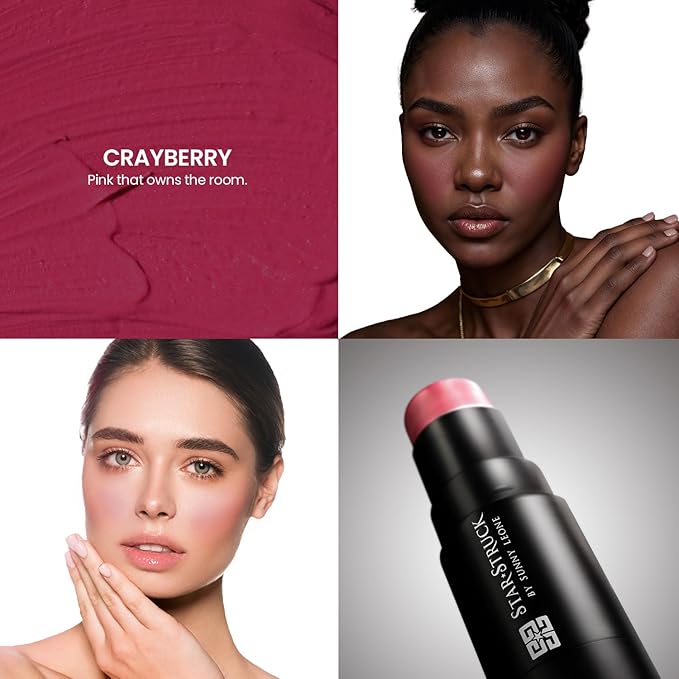 Blush Stick For Women - Crayberry Blusher Highlighter Blush Stick For Cheeks Matte Finish Waterproof And Long Lasting Blusher, Face Makeup 7 g (Pack of 1)