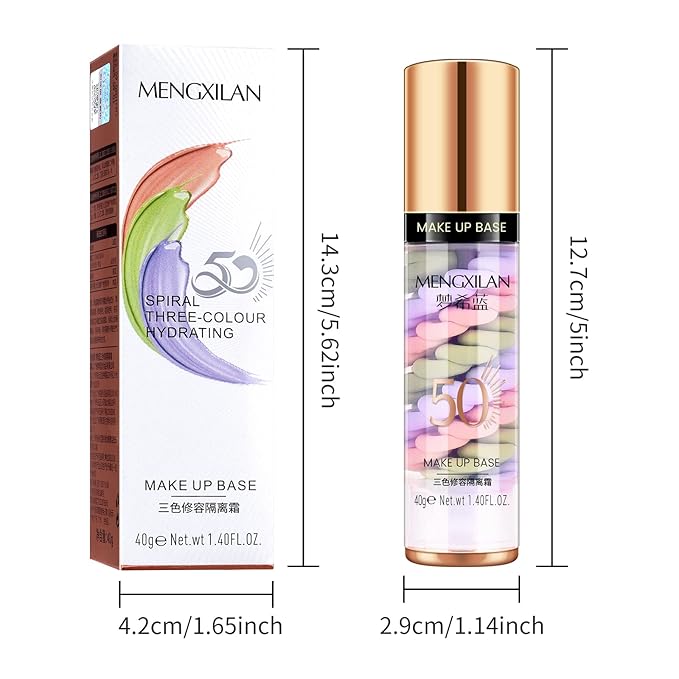 Ownest Pore Primer,Color Correcting Facial Serum,Face Makeup Primer Base,Isolation Cream,Invisible Pore,Moisturizing Essence Concealer Foundation-40G