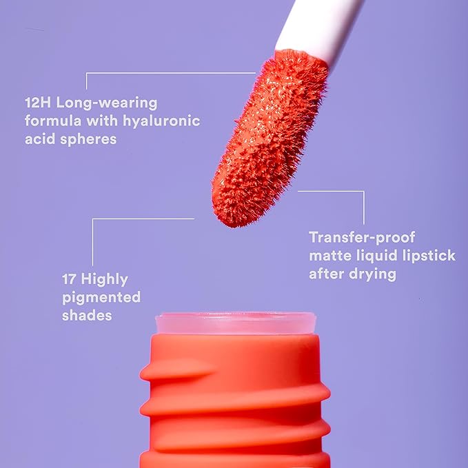 3Ina The Longwear Lipstick - 444 Lilac for Women - 0.20 oz Lipstick