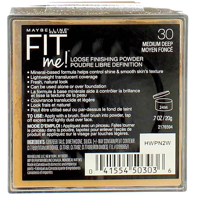 Fit Me Loose Pwdr Medium Deep,Maybelline Cosmetics,K2434400