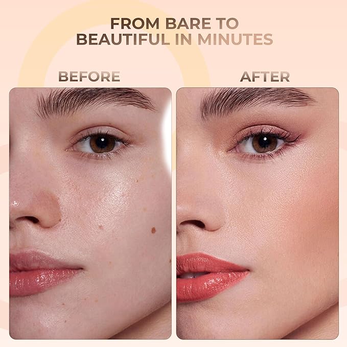 (Fair Shade 1) (5gm Jar) FOUNDATION Mineral Makeup with SPF 18+, Full Coverage Matte Loose Powder, Bare Face Cosmetics