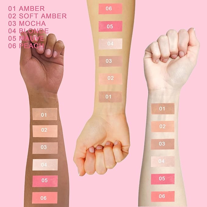 Dual-Ended Highlight & Contour Stick, Shimmer Cream Powder Face Shaping & Contouring Stick, Long Lasting & Waterproof Highlighters Makeup Stick, Blendable and Smooth for Women