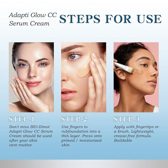 Creme CC Cream for Women, Lightweight Moisturize All-Over Complexion Perfector – Long-Lasting CC Cream Foundation - Waterproof & Transfer-Resistant Skin Tint 30ML (Medium, 30ml)
