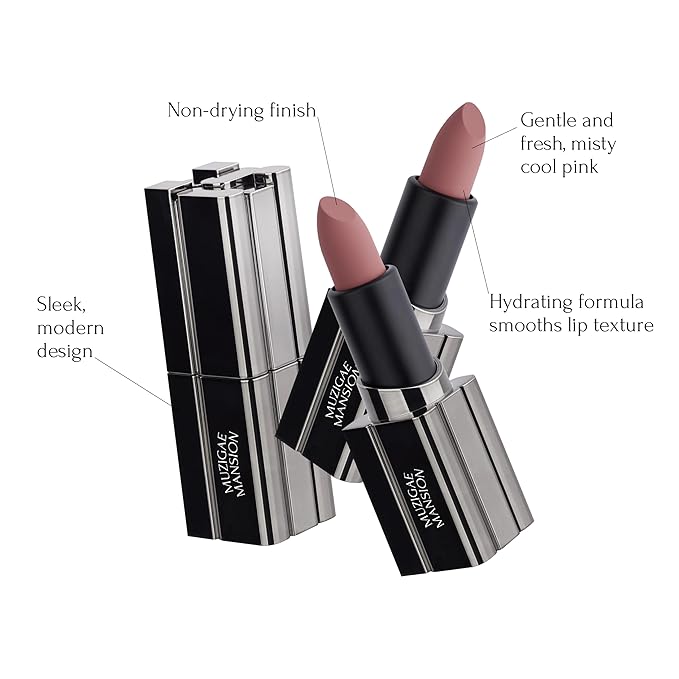 MUZIGAE MANISON City Chic Trio - 05 Babe | Objet water 01 Signature & 02 Spicy & Moodwear Blur 05 Babe | K-Beauty Lip Stain Matte Lipstick