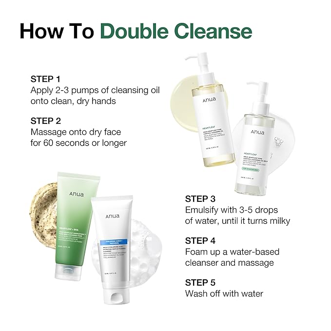 Anua Heartleaf Pore Control Cleansing Oil, Oil Cleanser for Face, Makeup Blackhead Remover, Korean Skin Care 6.76 fl oz(200ml) (original)