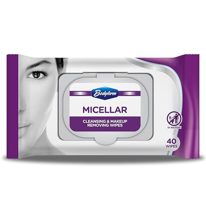 Hydrating Micellar Cleansing & Makeup Removing Wipes (40 Counts Pack Of 1) - Gentle Facial Cleansing with Micelle Technology