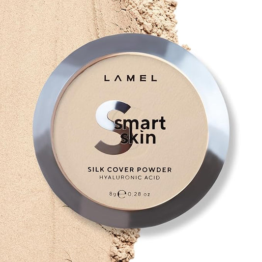 Smart Skin Silk Compact Powder - Long Lasting Pressed Finishing Powder - Oil Control Makeup, Suitable for Dry Skin, Lightweight Formula - 401 Porcelain 0.28 oz