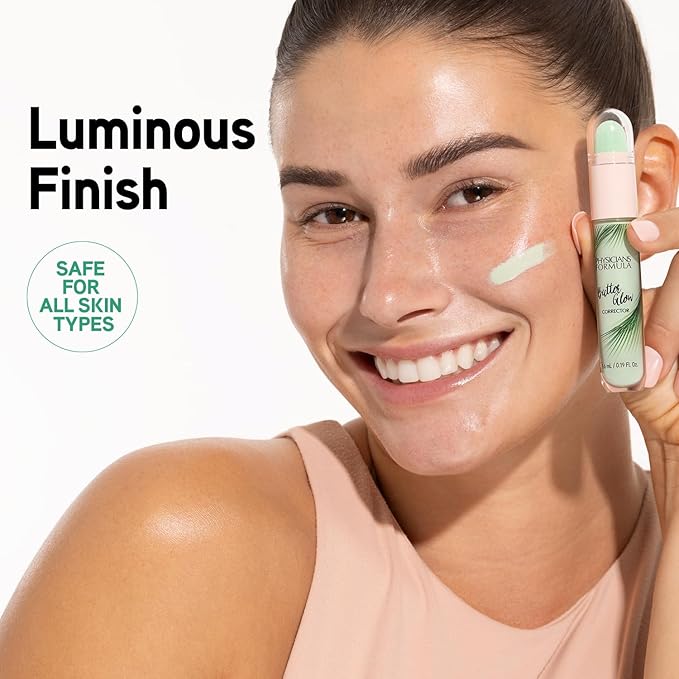 Physicians Formula Butter Glow Corrector, Neutralizes Redness & Conceals Blemishes, Infused with Illuminating & Moisture Boosting Ingredients - Green