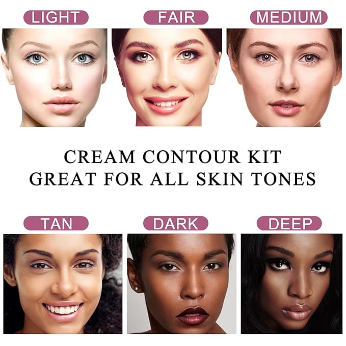 Youngfocus Cosmetics Cream Contour Best 8 Colors and Cream Contour Face Blushes
