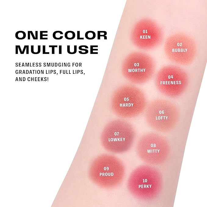 BRAYE LIPSLEEK BLUR | Blush for Cheeks & Lips, Korean Makeup Blush, Cool Lip and Cheek Balm, Vegan Cream, Lightweight w/Blendable & Buildable Makeup, Natural Look 05 HARDY 0.08oz