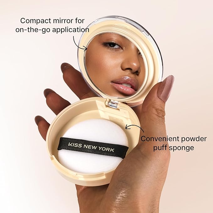 Soft Matte Pressed Powder, Blurring Poreless Face Powder Makeup, Medium Coverage Setting Powder Infused with Salicylic Acid & Niacinamide, Clean Beauty (Classic Tan, 0.28 Ounce)
