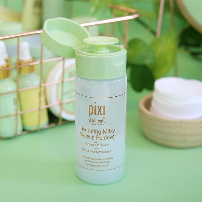 Pixi Beauty Hydrating Milky Makeup Remover, Gentle and Effective, 150 mL/ 5.07 fl oz