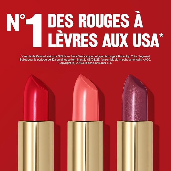 Revlon Super Lustrous Lipstick, Creamy Formula For Soft, Fuller-Looking Lips, Moisturized Feel, 720 Fire & Ice, 0.15 oz