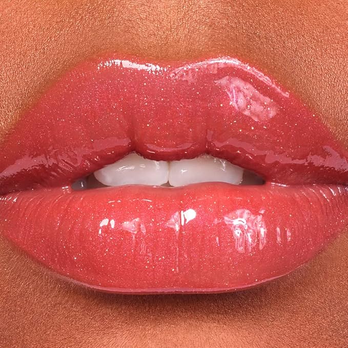 Vegan Lip Gloss for Soft Lips, Plumping Oil, Hydrating Non-Stick Lipgloss for Women, Provides Maximum Shine, Paraben and Cruelty Free (UNAPOLOGETIC - Pink Nude Color)