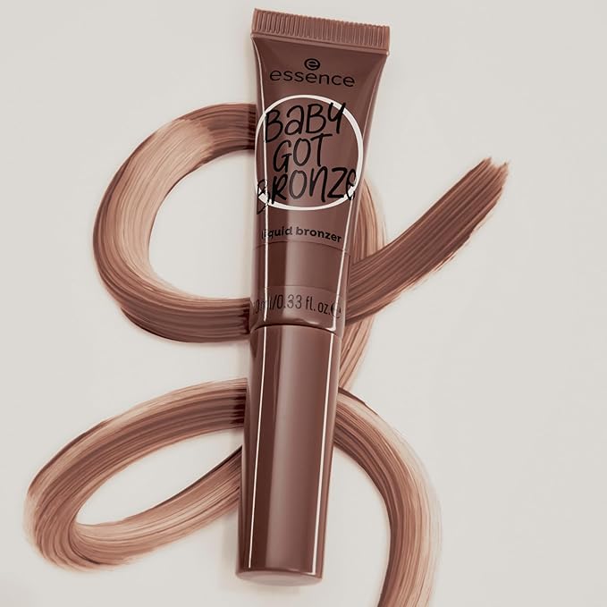 essence | Baby Got Bronze Liquid Bronzer | Lightweight, Buildable, Natural Finish with Sponge Applicator| Vegan & Cruelty Free (50 | Sun Lover)