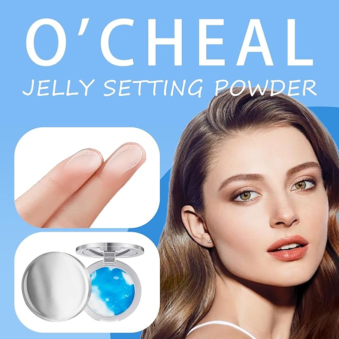 O'CHEAL Full Coverage Lightweight Natural Color CC Cream and Translucent Jelly Oil Control Concealer Setting Pressed Powder