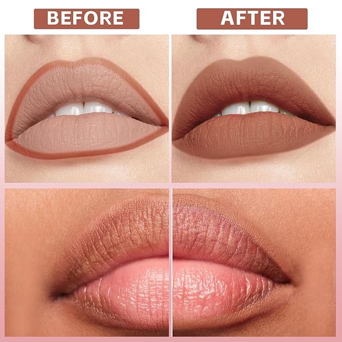 Waterproof Lip Liner Pencil, Long Lasting Matte Lipstick Makeup, Liner Lip Stick for Women