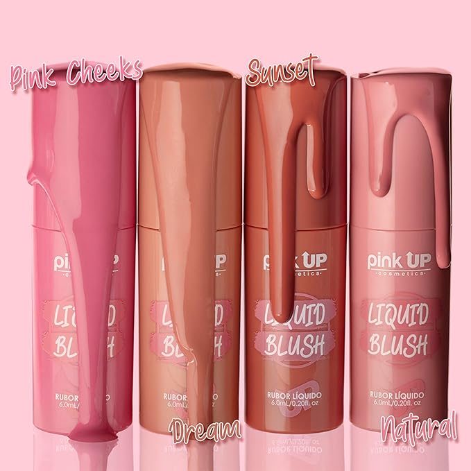 | Liquid Blush | Long-Lasting Liquid Blush | Non-Greasy | Highly Pigmented | Suitable for All Skin Types | Matte Colors | Subtle Shimmer Highlights | Shade: Sunset| 6ml | Model PKLB05
