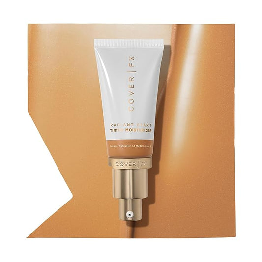 Cover FX Radiant Start Tinted Moisturizer Luminous Finish | Suitable For all Skin Types| Moisturizing Makeup| Light Coverage | 5- Medium Tan with Warm Neutral Undertones
