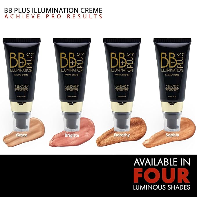 Gerard Cosmetics BB Plus Illumination Cream, Skin Perfecting Liquid Highlighter BB Cream for a Natural Radiant Glow, Multi Use Illuminizer Makeup, Brigitte