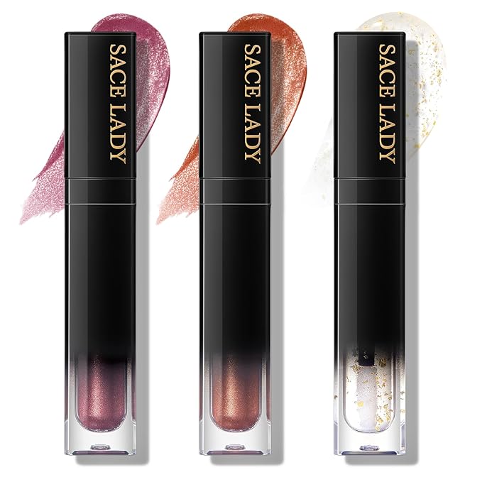 SACE LADY Lip Stain Set Peel Off, Long Lasting Waterproof Tinted Lip Gloss Shimmer Matte Finish, Transfer Proof Natural Liquid Lipsticks Stay All Day for Women