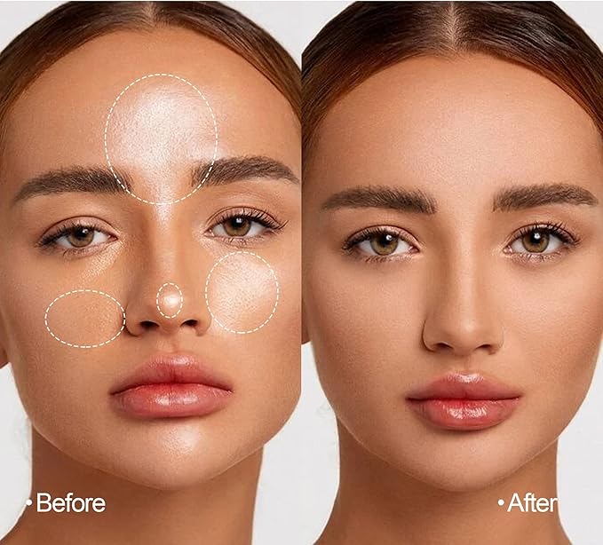 Matte Setting Powder 8 Colors Lightweight Oil Control Pressed Powder Foundation Flawless Long-Lasting Finishing Powder Foundation (Color 01)