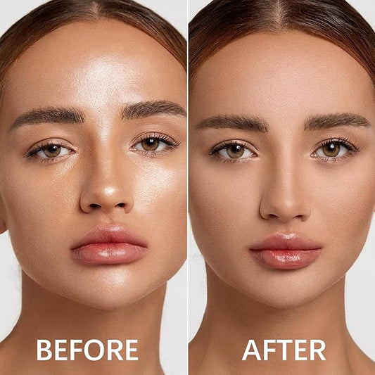 Oil Control Pressed Powder,Matte Setting Powder,Smooth Flawless Face Powder,Full Coverage,Waterproof Long Lasting,Lightweight Makeup Setting Foundation Compact Powder