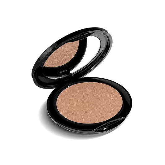 Radiant Professional Perfect Finish Compact Face Powder - Makeup Setting Powder for Face - Pressed Powder Compact with Face Sponge - Absorbs Excess Oil - UVA/UVB Protection - Medium Tan (05)