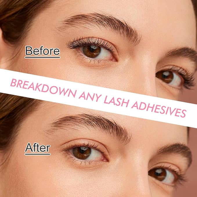 Lash Remover for Eyelash Extensions Low Irritation for Sensitive Skin Fast Dissolution, Peach Flavor Jelly for Salon,10g