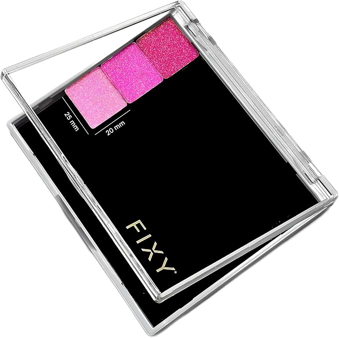 FIXY Extra Small Magnetic Makeup Organizer with Clear Top – Depot, Organize & Declutter Your Makeup – Travel-Friendly Empty Palette for Eyeshadow, Blush & More, Customizable & Portable - 4.8"x4.0"