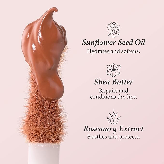 Julep With a Trace Retractable Creamy Long-Lasting Lip Liner, Rich Cocoa & It's Whipped Matte Lip Mousse, Almond Creme