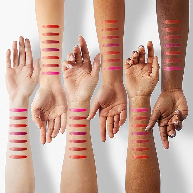 7 Colors Lip Tint Stain Set, Plumping Mini Liquid Lipstick, Korean Lip Gloss Moisturizing Natural, Multi-Use Lip and Cheek Tint, Long lasting Non-Stick Cup Waterproof,High Pigment, Vivid Color (SET A)