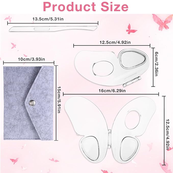 Makeup Mixing Palette, Acrylic Mixing Tray with Palette Stick for Eyeshadow Liquid Foundation Nail Art Pigment Mixings Color